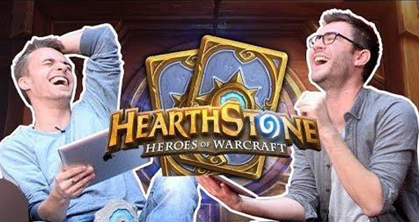 cyprien et squeezie s'affrontent en duel sur hearthstone