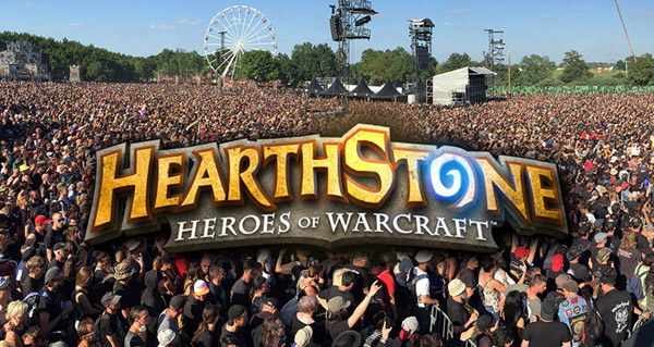 defi inutile : gagner une partie hearthstone dans un concert de rock