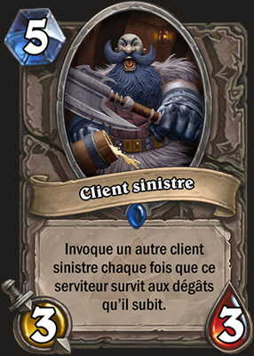 Client sinistre carte Hearthstone