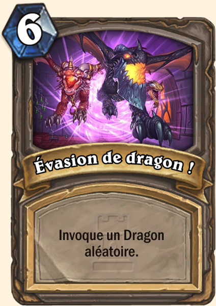 Carte Hearthstone - Évasion de dragon - Le conservateur