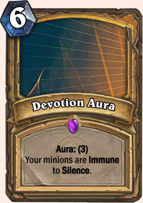 Fan card Hearthstone - Aura de dévotion