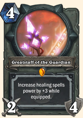 Fan card Hearthstone - Greatstaff of the Guardian