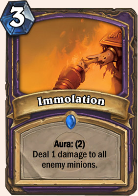 Fan card Hearthstone - Aura immolation