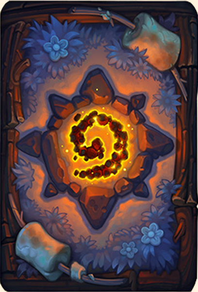 Dos de carte Hearthstone - Feu de camp