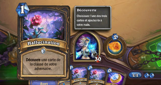 Carte Hallucination proposée dans le deck prédéfini