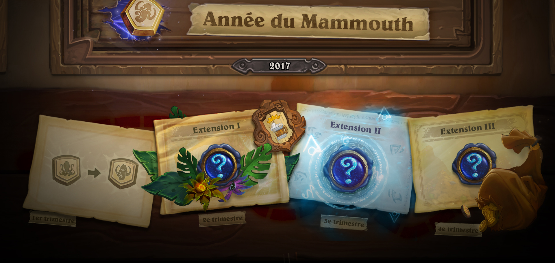 Les différentes extensions de l'année du Mammouth