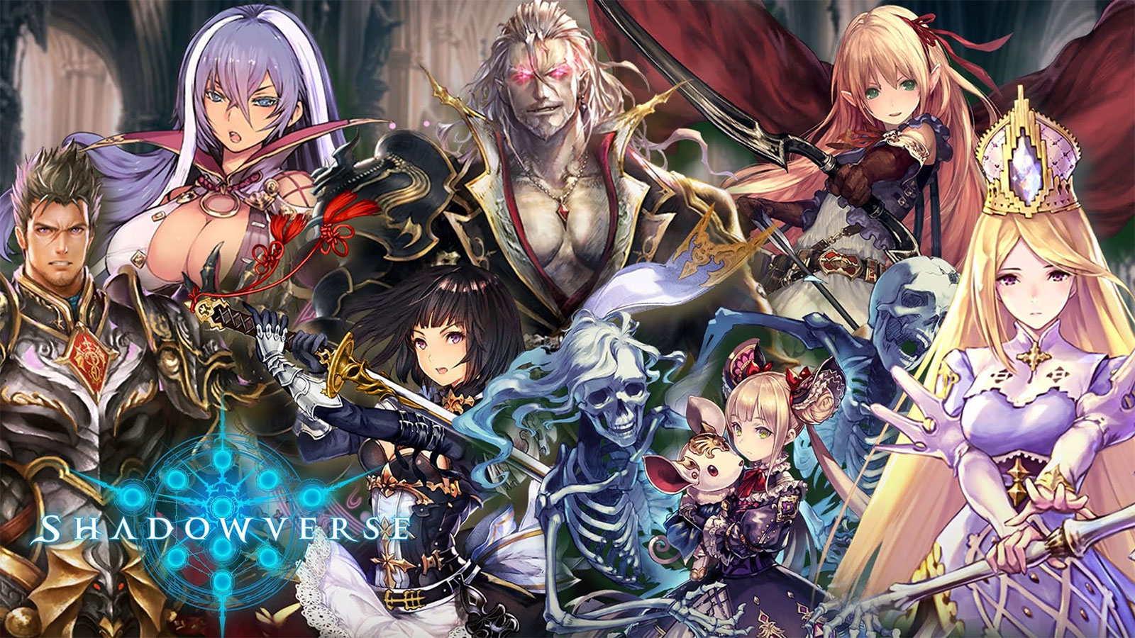 Shadowverse compte 8 classes ayant chacune un meneur et des spécialités