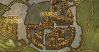 Carte des ruines de Gilnéas (post-Cataclysme)