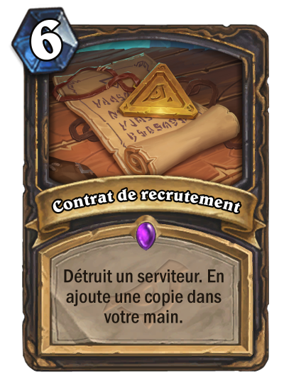 Contrat de recrutement