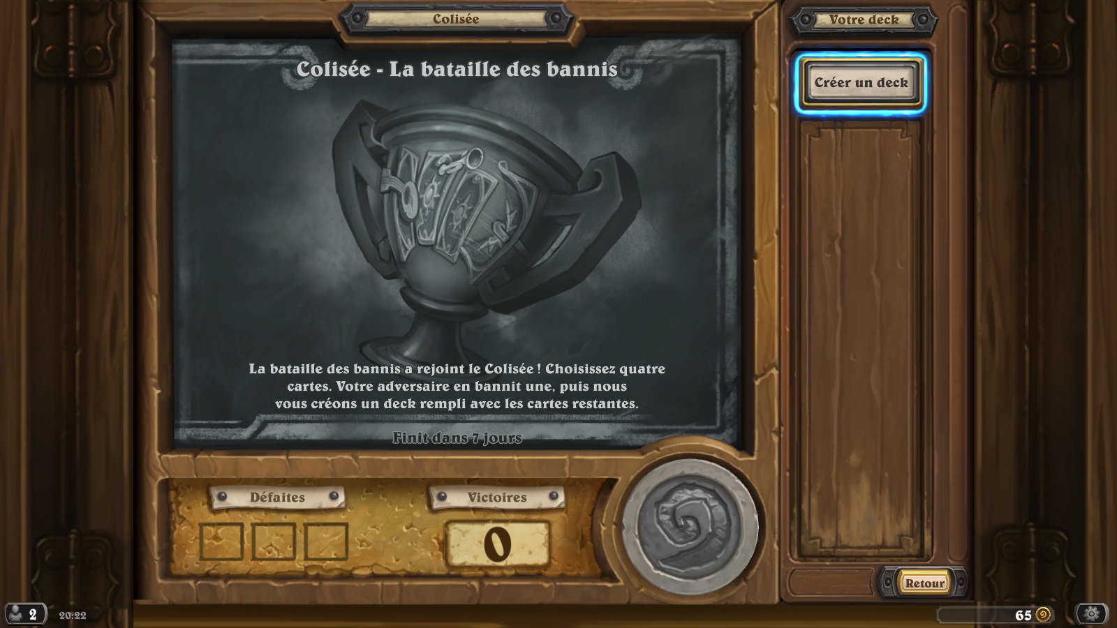 Le Colisée - La bataille des bannis dans Hearthstone