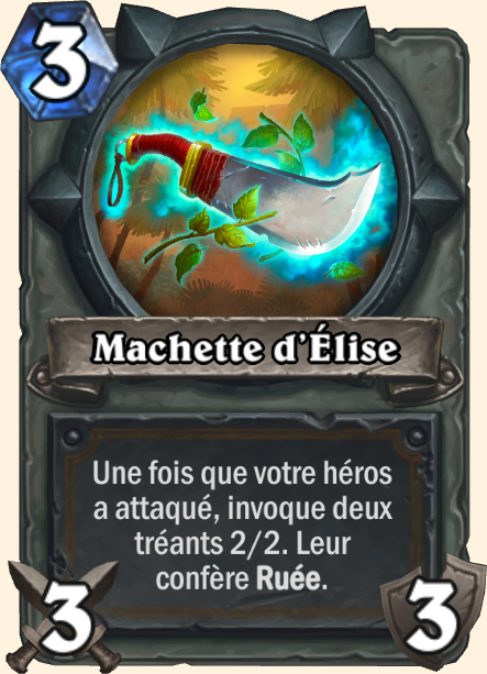 Mâchette d'Elise - Hearthstone Tombes de la Terreur