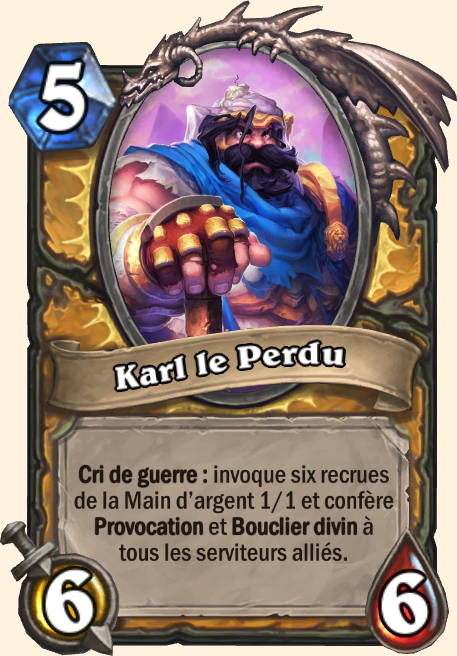 Karl Perdu - Hearthstone Tombes de la Terreur