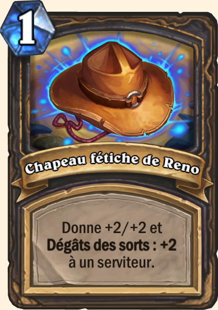 Chapeau fétiche de Reno - Hearthstone Tombes de la Terreur