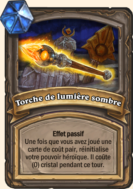 Torche de lumière sombre - Hearthstone Tombes de la Terreur