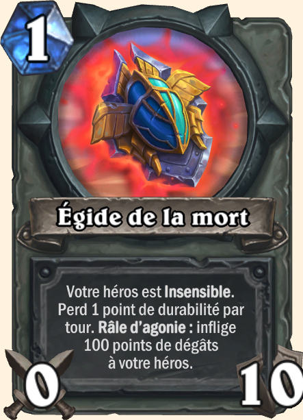 Egide de la mort - Hearthstone Tombes de la Terreur