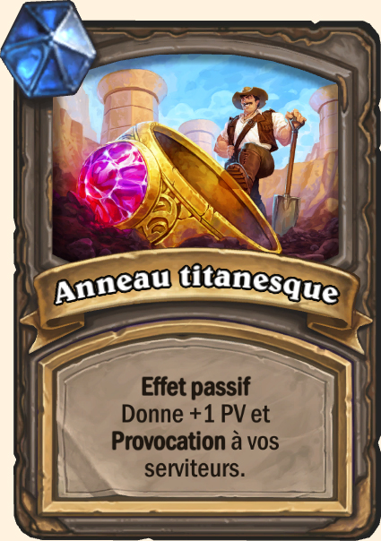 Anneau titanesque - Hearthstone Tombes de la Terreur