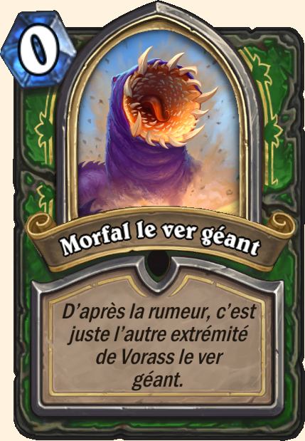 Boss Morfal le ver géant - Hearthstone Tombes de la Terreur