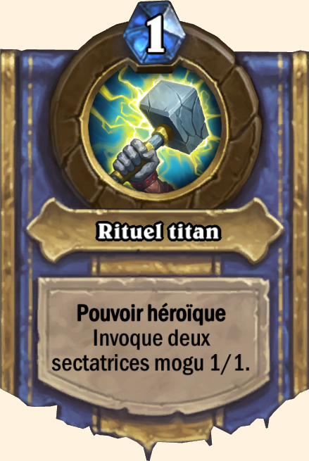 Pouvoir héroïque Rituel titan