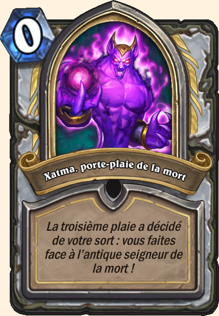 Xatma, porte-plaie de la mort - Hearthstone Tombes de la Terreur