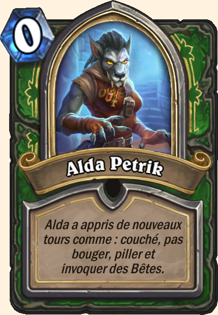 Boss Alda Petrik - Hearthstone Tombes de la Terreur