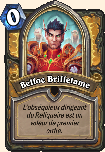 Boss Belloc Brillelame - Hearthstone Tombes de la Terreur