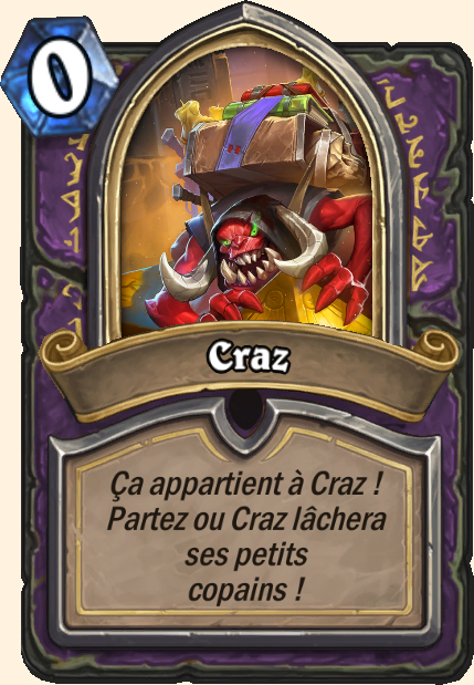 Boss Craz - Hearthstone Tombes de la Terreur