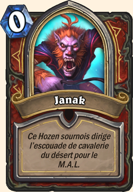 Boss Janak - Hearthstone Tombes de la Terreur