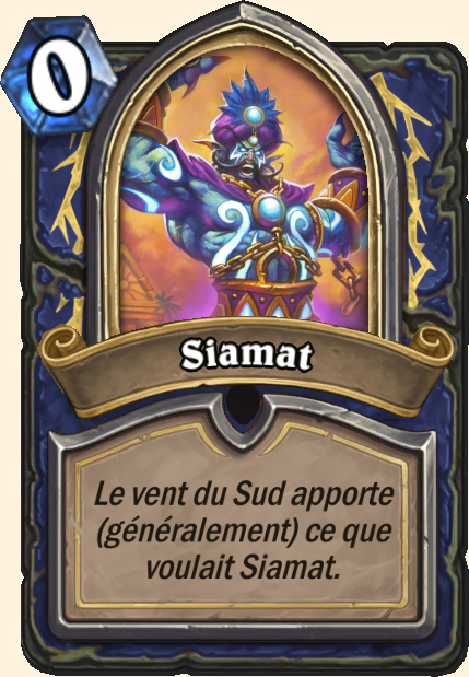 Boss Siamat - Hearthstone Tombes de la Terreur