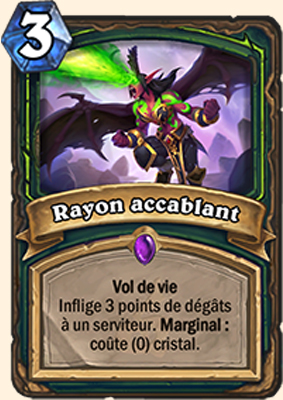 Hearthstone Carte Chasseur de demons -  Rayon accablant