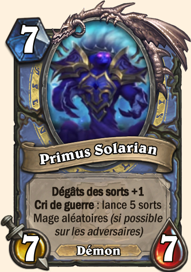 Hearthstone Carte Primus Solarian