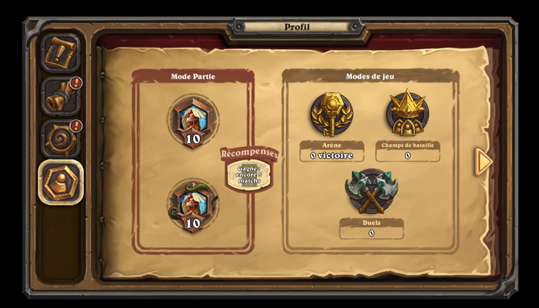 Refonte du profil dans Hearthstone