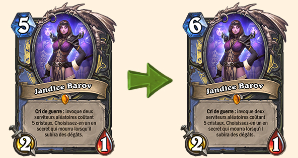 Hearthstone (20.0.2) : Équilibrage pour Jandice Barov