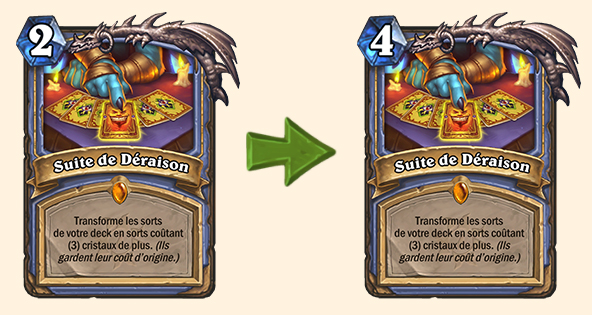 Hearthstone (20.0.2) : Équilibrage pour Suite de déraison