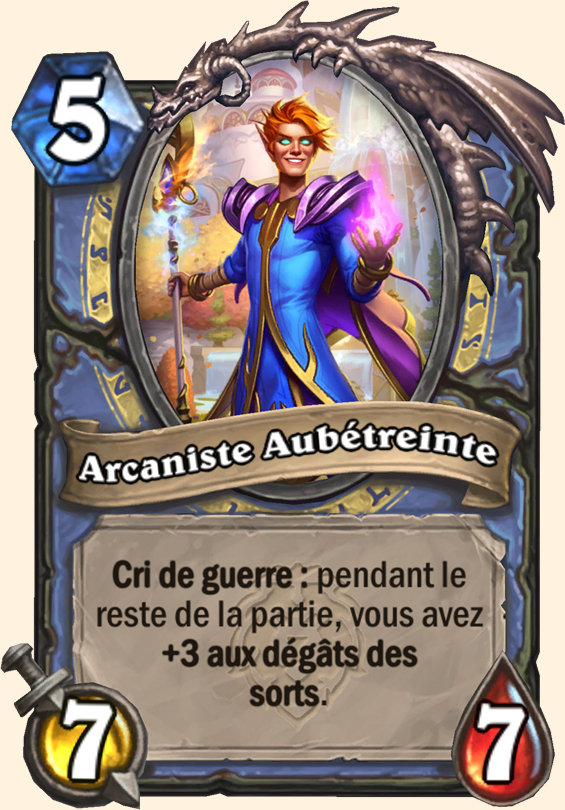 Carte Hearthstone - Arcaniste Aubétreinte