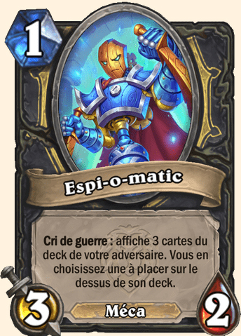 Carte Hearthstone - Espio-ma-tic