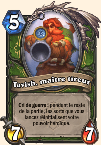 Carte Hearthstone - Tavish, maître tireur