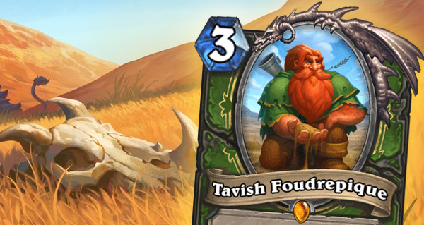 tavish foudrepique : carte legendaire pour chasseur des tarides