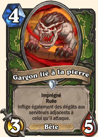 Gargon lié à la pierre