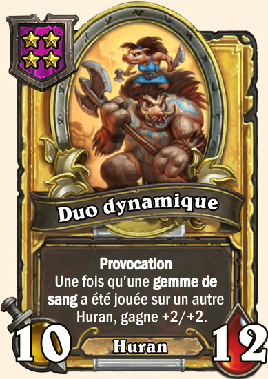 Carte champs de bataille dorée Duo dynamique