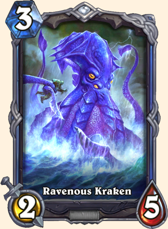 Kraken vorace - Carte signature Hearthstone