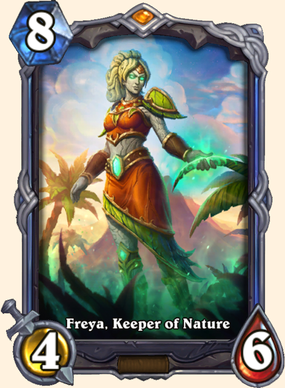 Carte signature Freya, gardienne de la Nature