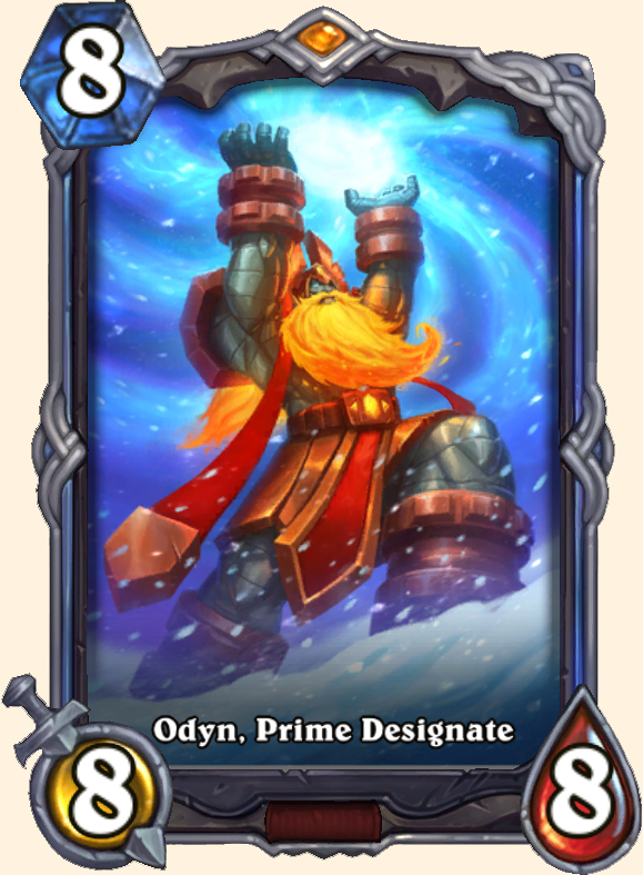 Odyn, le Primat désigné - Carte signature Hearthstone