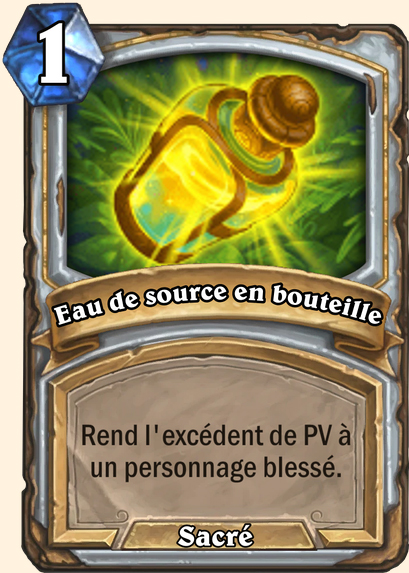 Eau de source en bouteille