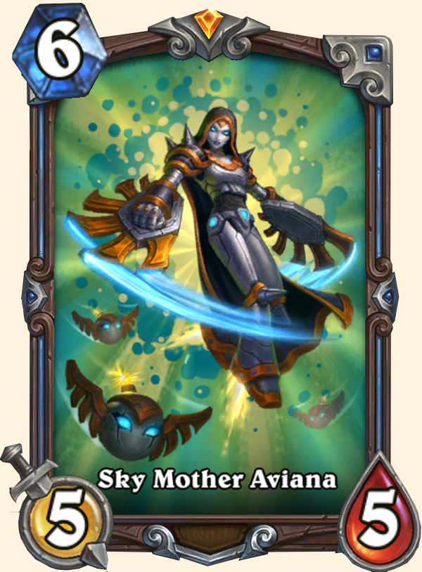 Aviana, mère des cieux - Carte signature Hearthstone