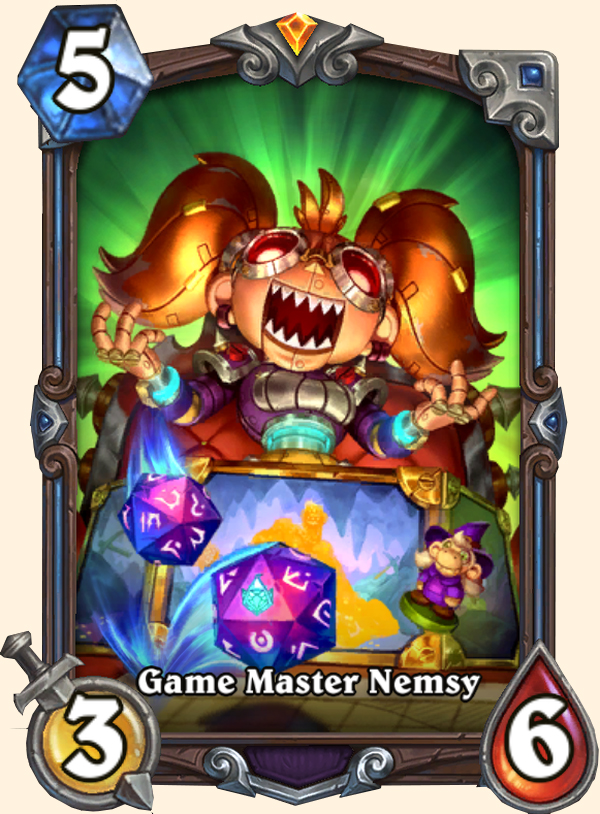 Grande maîtresse Nemsie - Carte signature Hearthstone