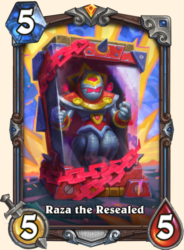 Raza le Rescellé - Carte signature Hearthstone