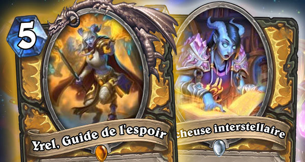 la tenebre de l’au-dela : 5 nouvelles cartes dont yrel pour paladin