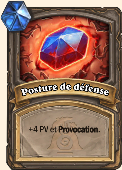 Posture de défense (Sombre don) - Hearthstone