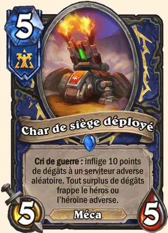 Char de siège déployé - Hearthstone