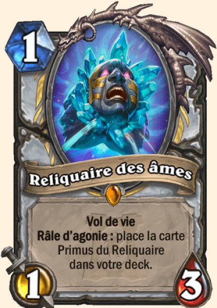 Reliquaire des ames carte Hearhstone